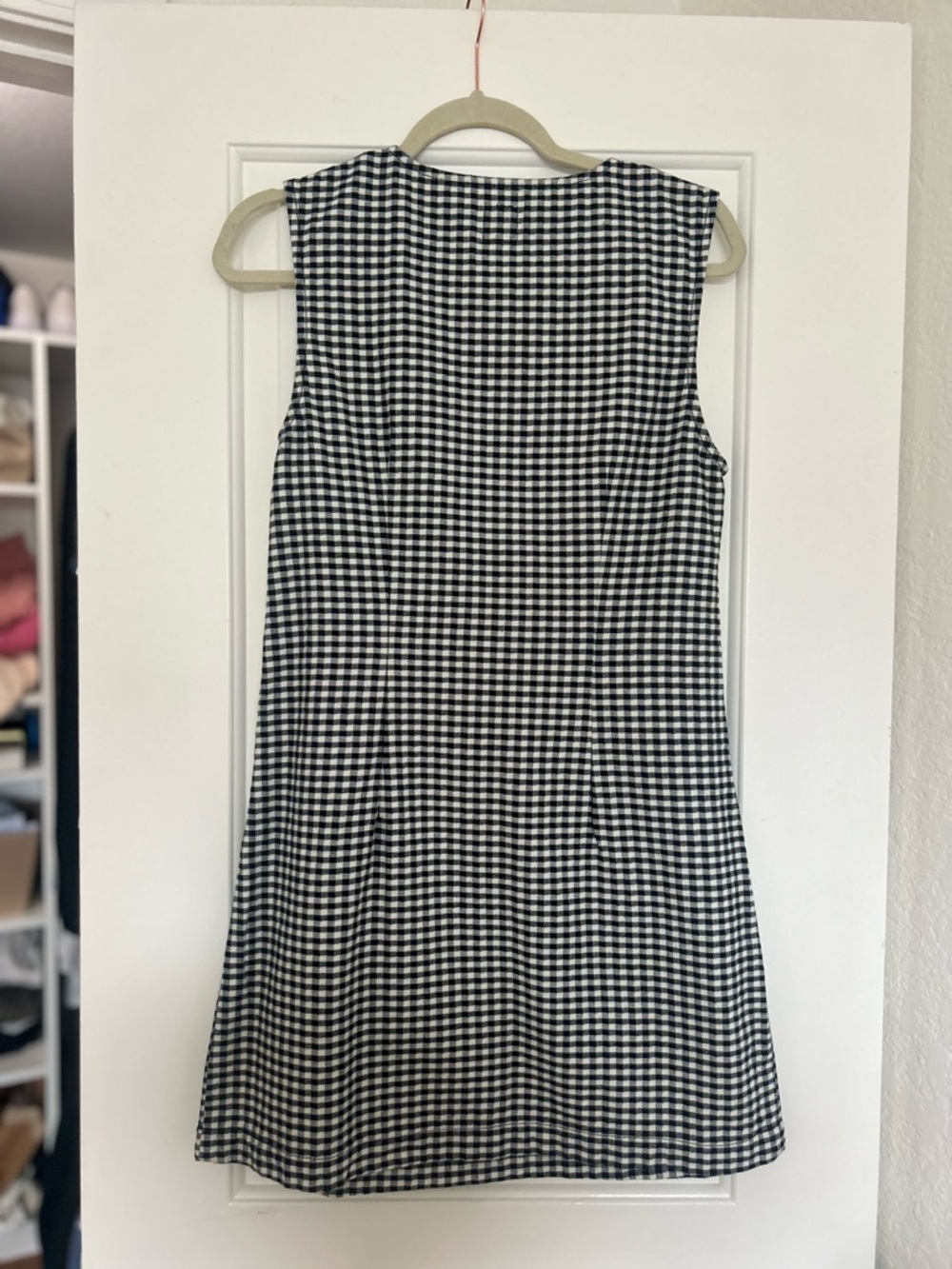 GAP x DOEN Gingham Denim Mini Dress - Picture 4 of 4